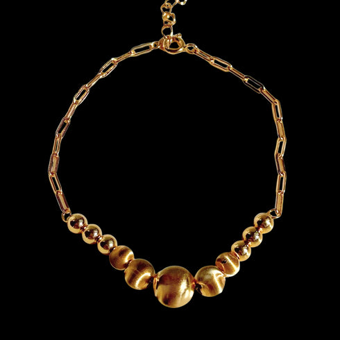 Smile Ball Bracelet – Gold Vermeil & Sterling Silver